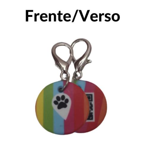 Imagem de Tag de localização do seu pet QR-CODE integrado, plaquinha pet