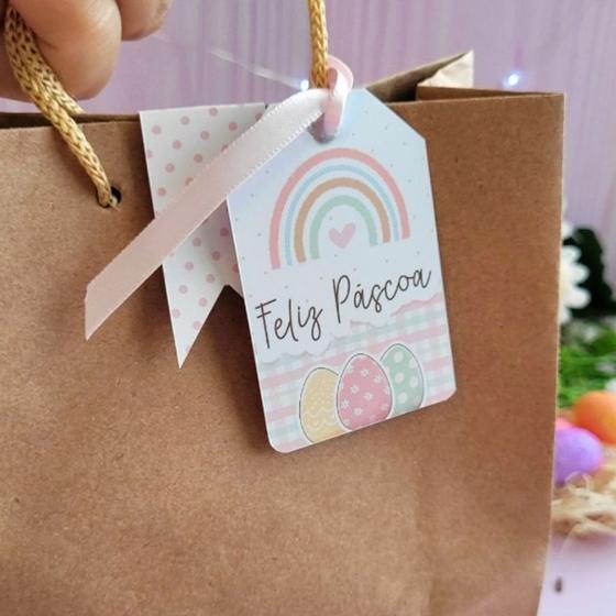Tag + Lacre Adesivo para sacola ou caixa tema Páscoa - Garli ...