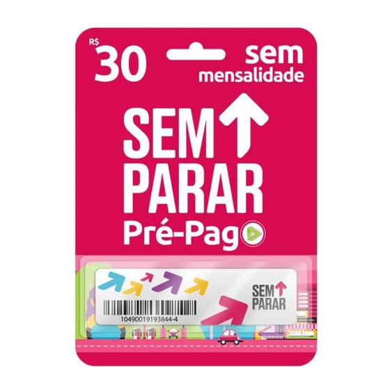 Imagem de Tag Sem Parar Pré-pago Ganhe 30 Reais Sem Mensalidade