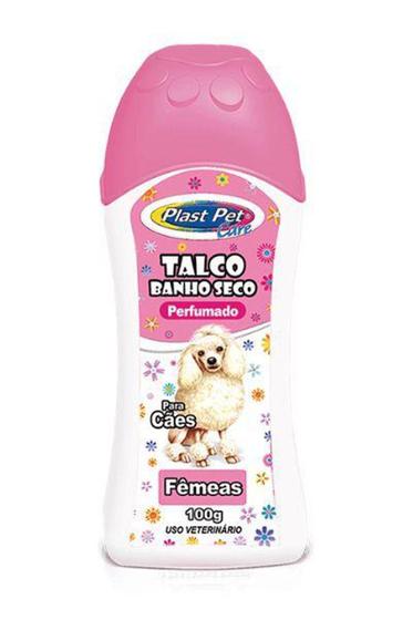 Imagem de Talco Banho Seco para Cães Plast Pet Care - Fêmeas - 100 g