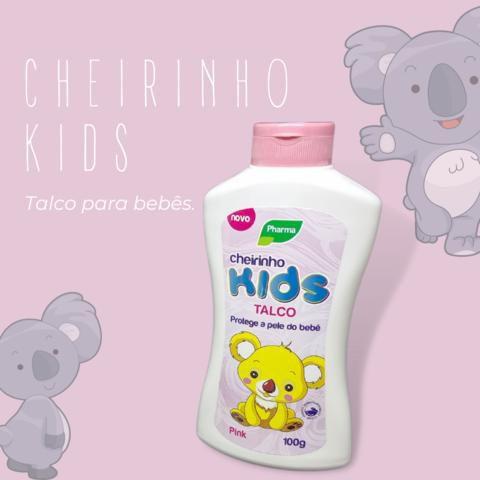 Imagem de Talco Bebê Cheirinho Kids 100g - Pharma Pink