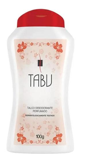 Imagem de Talco Desodorante Perfumado Tabu Embalagem 100g