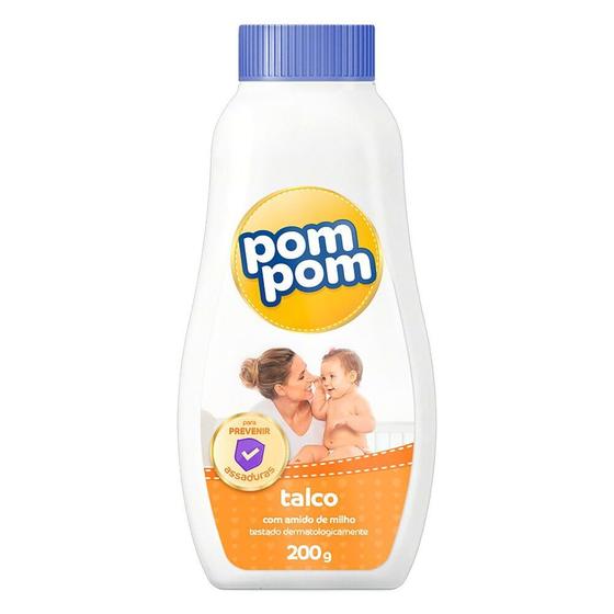 Imagem de Talco Infantil Pom Pom com 200g
