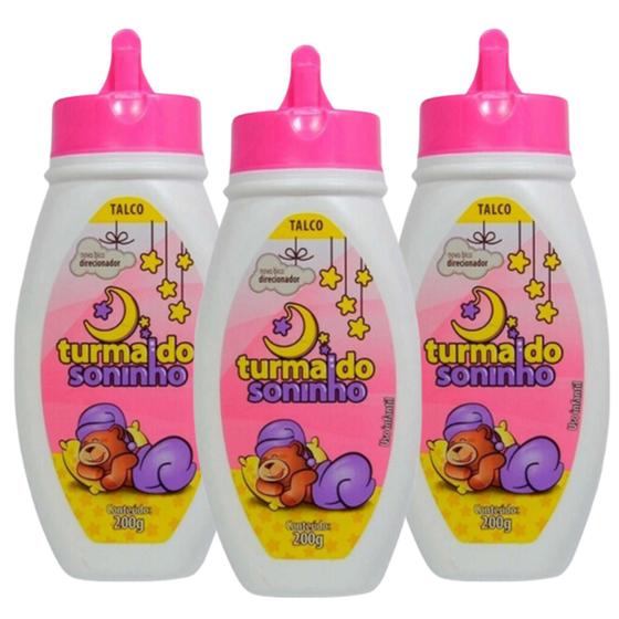 Imagem de Talco  Para Bebê Infantil Rosa Turma do Soninho 200gr