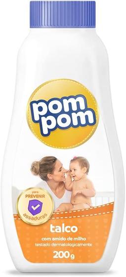 Imagem de Talco Pom Pom com Amido de Milho 200g