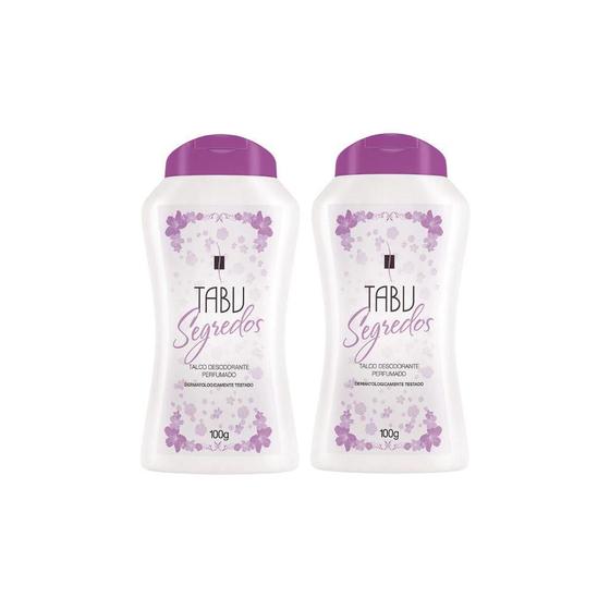 Imagem de Talco Tabu 100G Segredos - Kit Com 2Un
