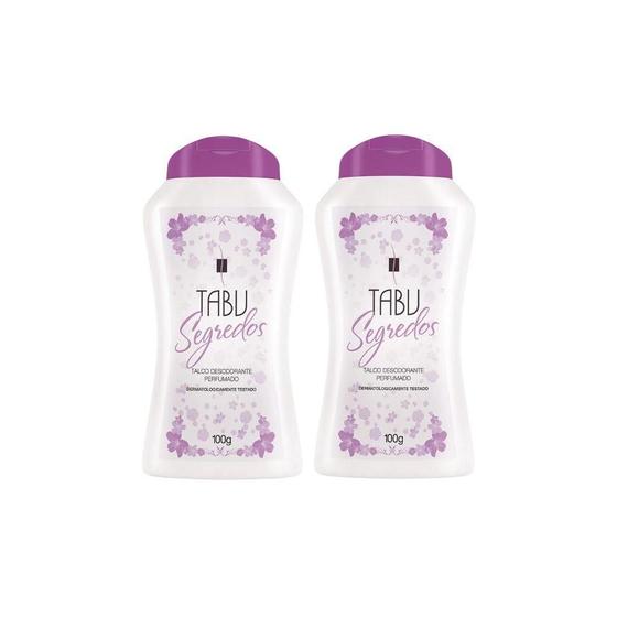 Imagem de Talco Tabu 100G Segredos - Kit Com 2Un