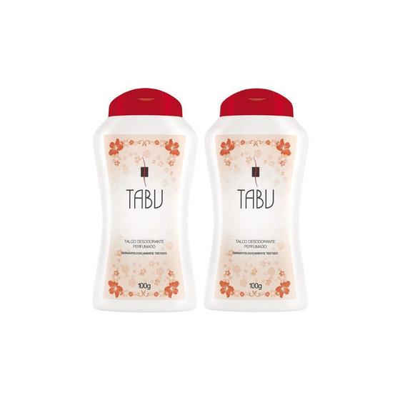 Imagem de Talco Tabu 100G Tradicional - Kit Com 2Un