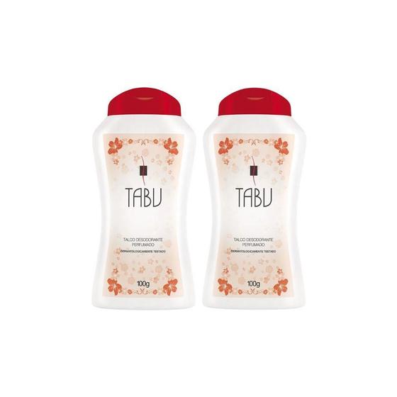 Imagem de Talco Tabu 100G Tradicional - Kit Com 2Un