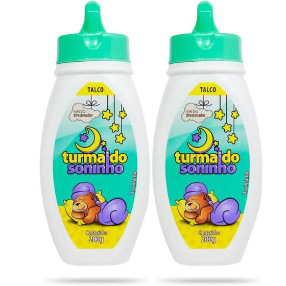 Imagem de Talco Verde Para Bebê Infantil Turma do Soninho 200gr