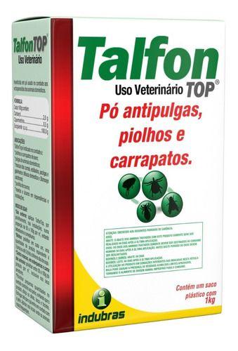Imagem de Talfon Top Talco 1 Kg - Carrapaticida Piolhicida, Pulgicida