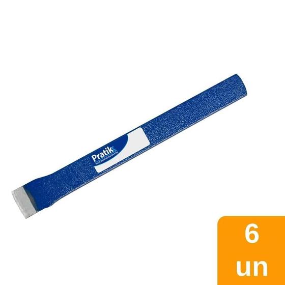 Imagem de Talhadeira Chata Pratik Aço Forjado 1/4X10" Embalagem com 6 Unidades