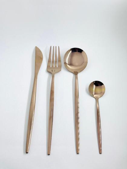 Imagem de Talher 16pc rose gold slim