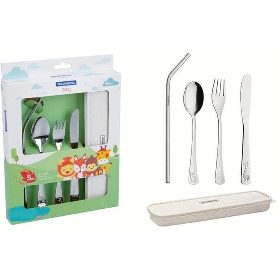 Imagem de Talher Conjunto Infantil INOX 5PCS