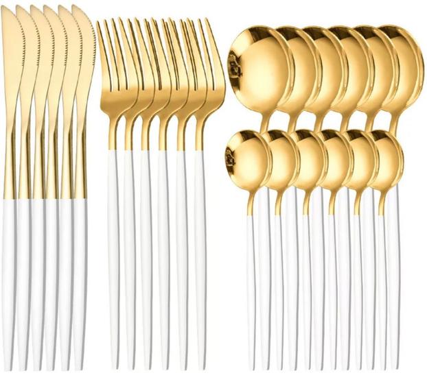 talheres faqueiro inox 24 peças utensílios de cozinha mesa posta - kit 24 peças slim com cabo Menor preço em talheres faqueiro inox 24 peças utensílios de cozinha mesa posta - kit 24 peças slim com cabo
