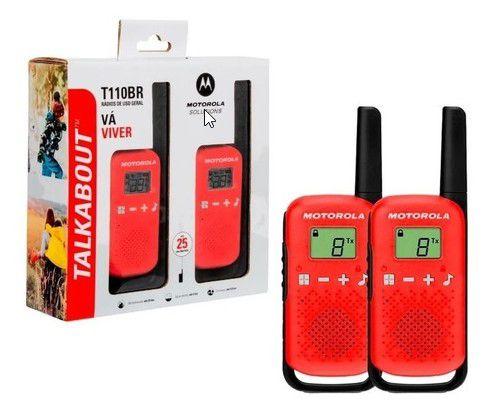 Imagem de Talkabout Motorola T110 Walk Talk Rádio Comunicador Até 25km