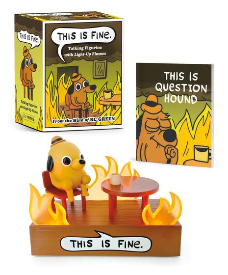 Imagem de Talking Figurine RP Minis This Is Fine com luz e som