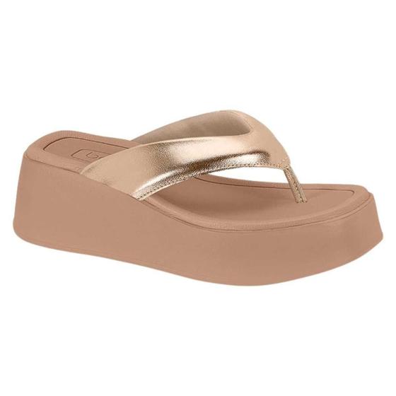 Imagem de Tamanco Chinelo Ortopédico Salto Plataforma Anabela Feminino Beira Rio 8530.100