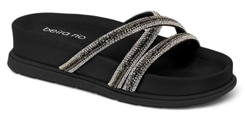 Imagem de Tamanco Feminino Beira Rio Flat Strass 8534103