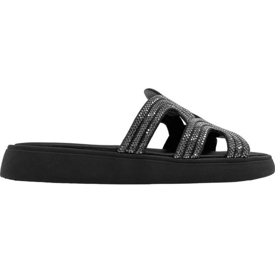 Imagem de Tamanco Feminino Casual Dia a Dia FlatForm com Strass Moleca 5469.134