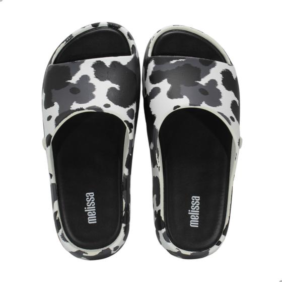 Imagem de Tamanco Feminino Melissa Free Print Platform Branco E Preto