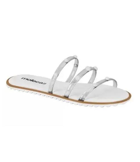 Imagem de Tamanco Feminino Moleca 5464102 Tira Transparente Flat Slide  