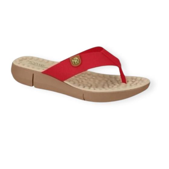 Imagem de Tamanco modare flatform feminino casual 7142106 vermelho