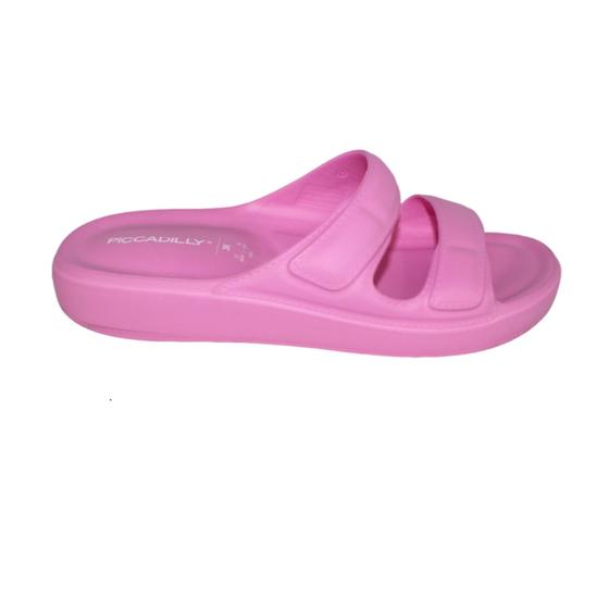 Imagem de Tamanco Nuvem Slide Picadilly Marshmallow Anatômico chinelo sandália cor rosa chiclete super leve