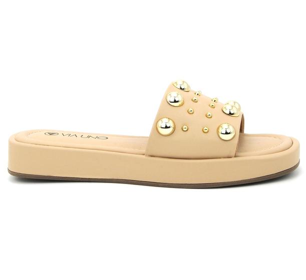 Imagem de Tamanco Via Uno 882002 Flatform Rasteirinha Slide Feminino