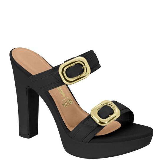 Vizzano Salto Grosso Mule Vizzano Fivela Tamanco Vizzano Feminino