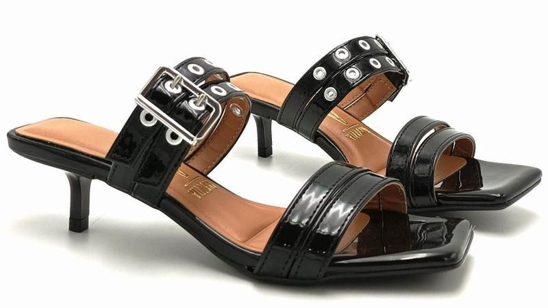 Tamanco Vizzano Verniz Salto Baixo Fino Tamanco Feminino