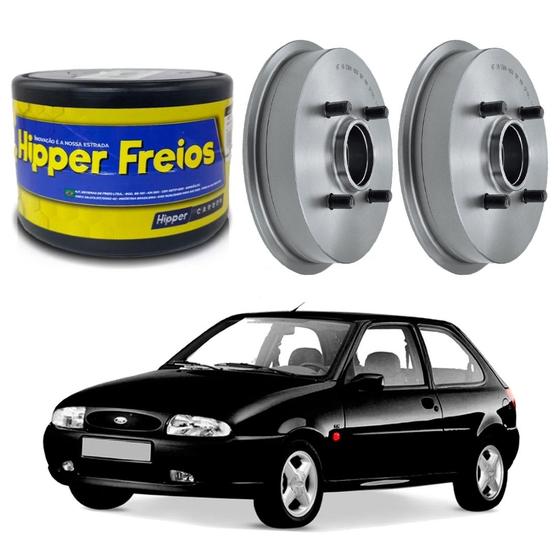 Imagem de Tambor freio traseiro hipper ford fiesta 1.0 1996 a 1999