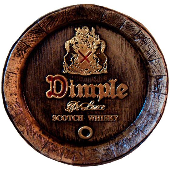 Imagem de Tampa de Barril Artesanal Grande em Alto Relevo Decor - Whisky Dimple Scoth