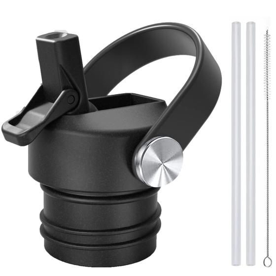 Tampa de Palha para Garrafa Hydro Flask (500-800ml) - Boca Padrão Imagem de Tampa de Palha para Garrafa Hydro Flask (500-800ml) - Boca Padrão
