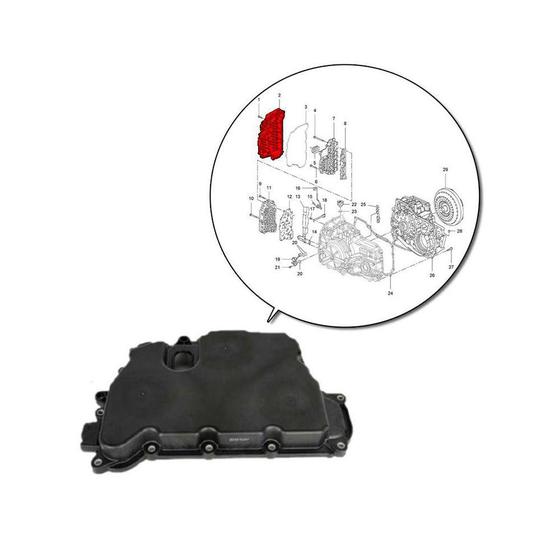 Imagem de Tampa De Plastico Do Cambio Automatico Lateral Onix prisma spin sonic cruze captiva tracker