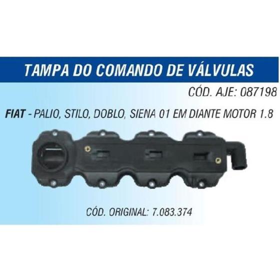 Imagem de Tampa de válvula Fiat Siena 2003 a 2010 AJE 087198