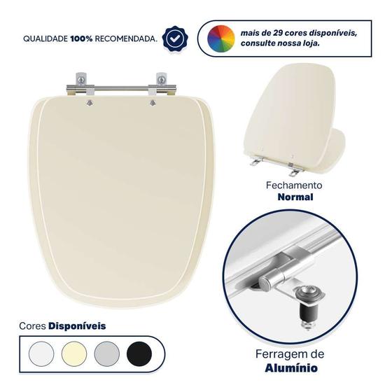 Tampa de Vaso Acrilico Monte Carlo Bege para bacia Deca 6lpf