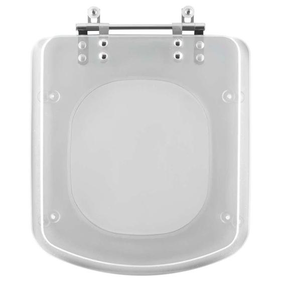 Tampa de Vaso Acrilico Transparente Debba para bacia Roca 6lpf