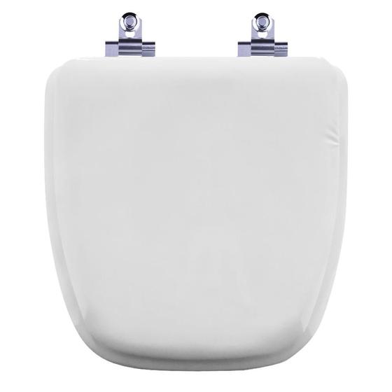 Tampa de Vaso Almofadado com Amortecedor Fit Branco para bacia Celite - Pontto Lavabo Imagem de Tampa de Vaso Almofadado com Amortecedor Fit Branco para bacia Celite