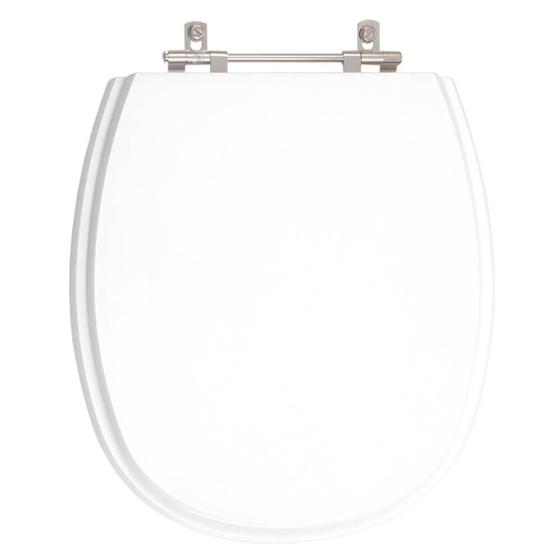 Tampa de Vaso Poliéster Alamo Branco para bacia Santa Clara - Pontto Lavabo Imagem de Tampa de Vaso Poliéster Alamo Branco para bacia Santa Clara