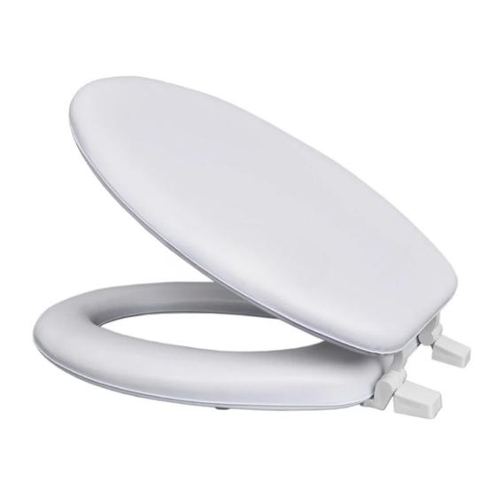 Tampa de Vaso Sanitário Almofadado Branco Universal Macio Acolchoado Menor preço em Tampa de Vaso Sanitário Almofadado Branco Universal Macio Acolchoado