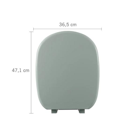 Imagem de Tampa de vaso sanitario ideal standard paris almofadado verde