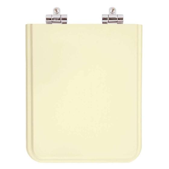 Tampa de Vaso Sanitário Poliéster com Amortecedor Square Bone (Bege Claro) para bacia Incepa Cidamar Menor preço em Tampa de Vaso Sanitário Poliéster com Amortecedor Square Bone (Bege Claro) para bacia Incepa Cidamar