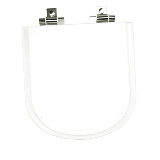 Imagem de Tampa de vaso vogue com fechamento suave soft class poliester branco