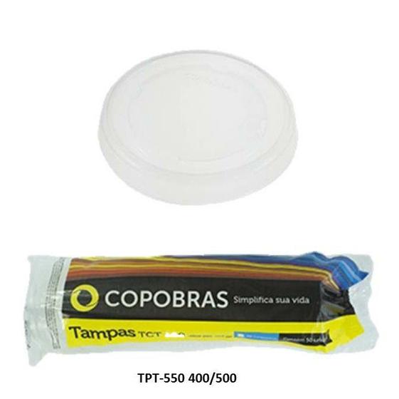 Imagem de Tampa Desc Copobras Tpt-550 400/500ml Furo 50un