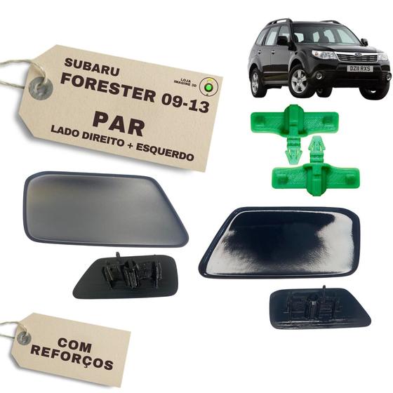 Tampa do Lavador Esguicho do Farol Subaru Forester 2009-2013 PAR com Travas Menor preço em Tampa do Lavador Esguicho do Farol Subaru Forester 2009-2013 PAR com Travas