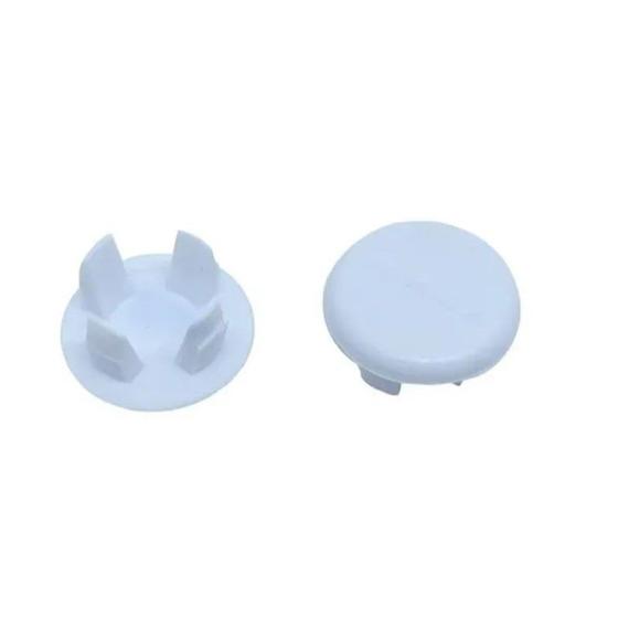 Imagem de Tampa furo 1/2 nylon nyl-043 branco - kit 50 pcs