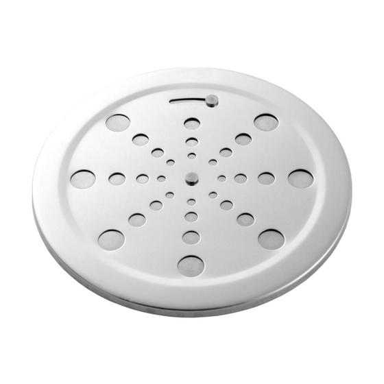 Imagem de Tampa Grelha Blukit Para Ralos Redondo 15cm Com Fecho Inox