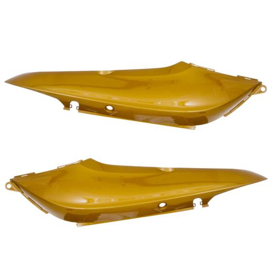 Imagem de Tampa Lateral Carenagem Cromo Forte Moto Honda Biz+ 125 Ex 2011 a 2017