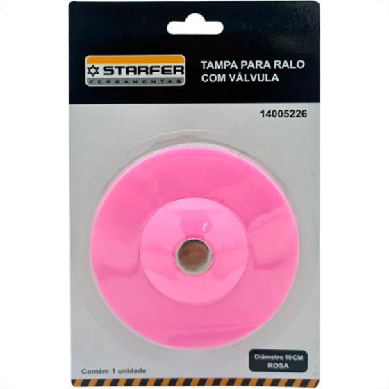 Imagem de Tampa P/Ralo Flex Starfer 10Cm Rosa